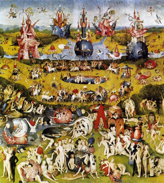 Triptych of Garden of Earthly Delights (central panel) c. 1500