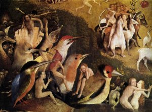 Triptych of Garden of Earthly Delights (detail 7) c. 1500