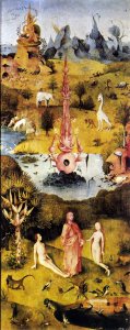 Triptych of Garden of Earthly Delights (outer wings) c. 1500