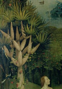 The Tree of the Knowledge of Good and Evil, detail from the right panel of The Garden of Earthly Delights, c.1500