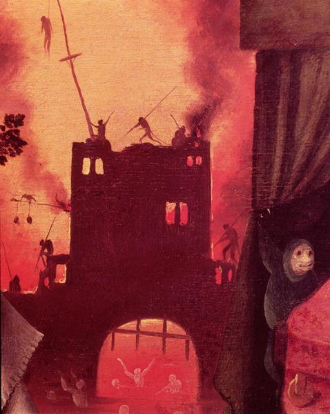 Tondal's Vision (detail of the burning gateway)