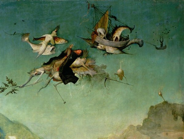 Temptation of St.Anthony (detail of left hand panel)